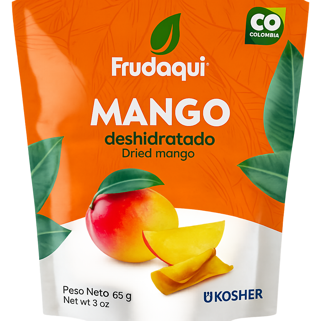 SNACK DE FRUTAS DESHIDRATADAS MANGO X 65g